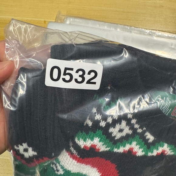 Ugly Christmas Sweater Womens Tree Rex Dinosaur Lights Knit Pullover Size S - Picture 8 of 8